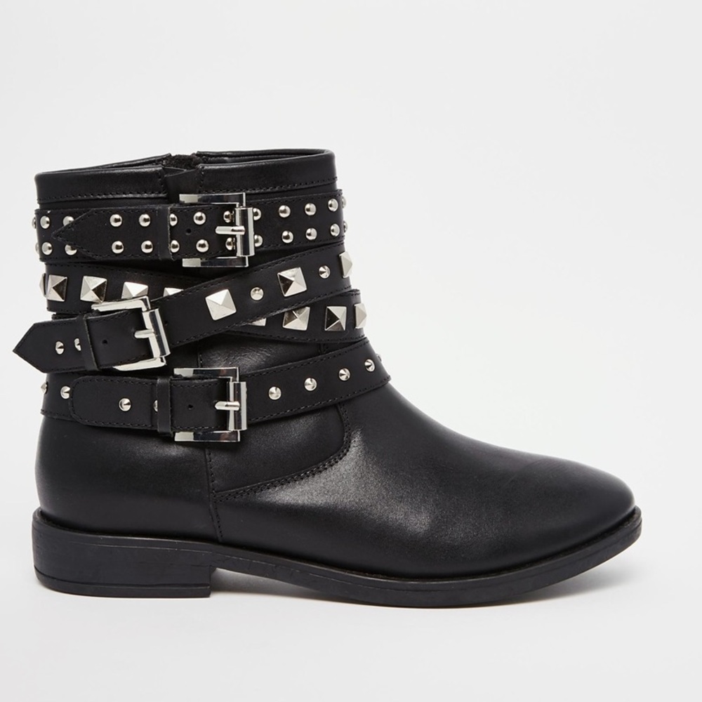 ASOS biker booties